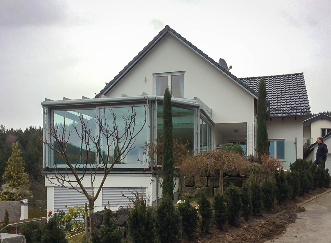 Wintergarten am Hanggrundstück in 79280 Au bei Freiburg
