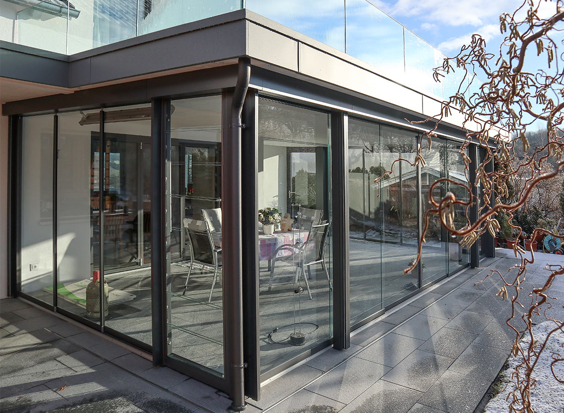 Glashaus mit Dachterrasse in Schopfheim