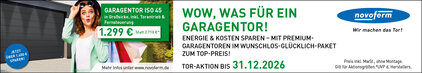Novoferm Garagentore Herbstaktion 2026 ISO 45
