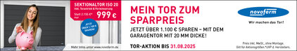 Garagentoraktion Novoferm Frühjahr 2025 in Müllheim, Neuenburg, Bad Krozingen, Lörrach, Laufenburg 