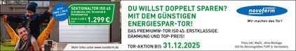 Herbstaktion 2025 bei Novoferm Garagentoren ISO 45